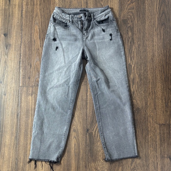 Sincerly Jules Denim - Gray Distressed Jeans
